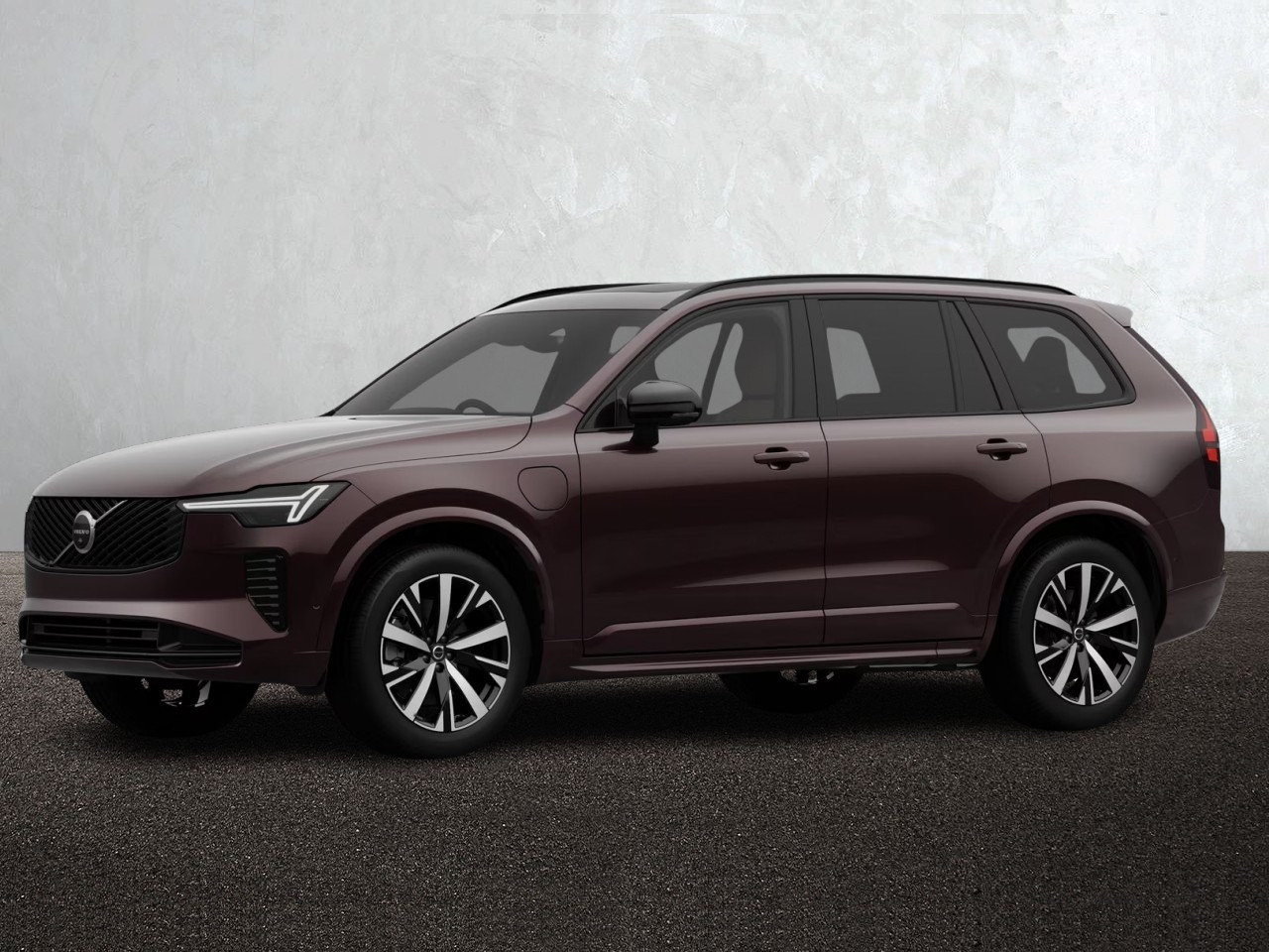 Volvo XC90 T8 406bhp AWD PHEV  Plus Dark - Mulberry  Red Immediate  Delivery