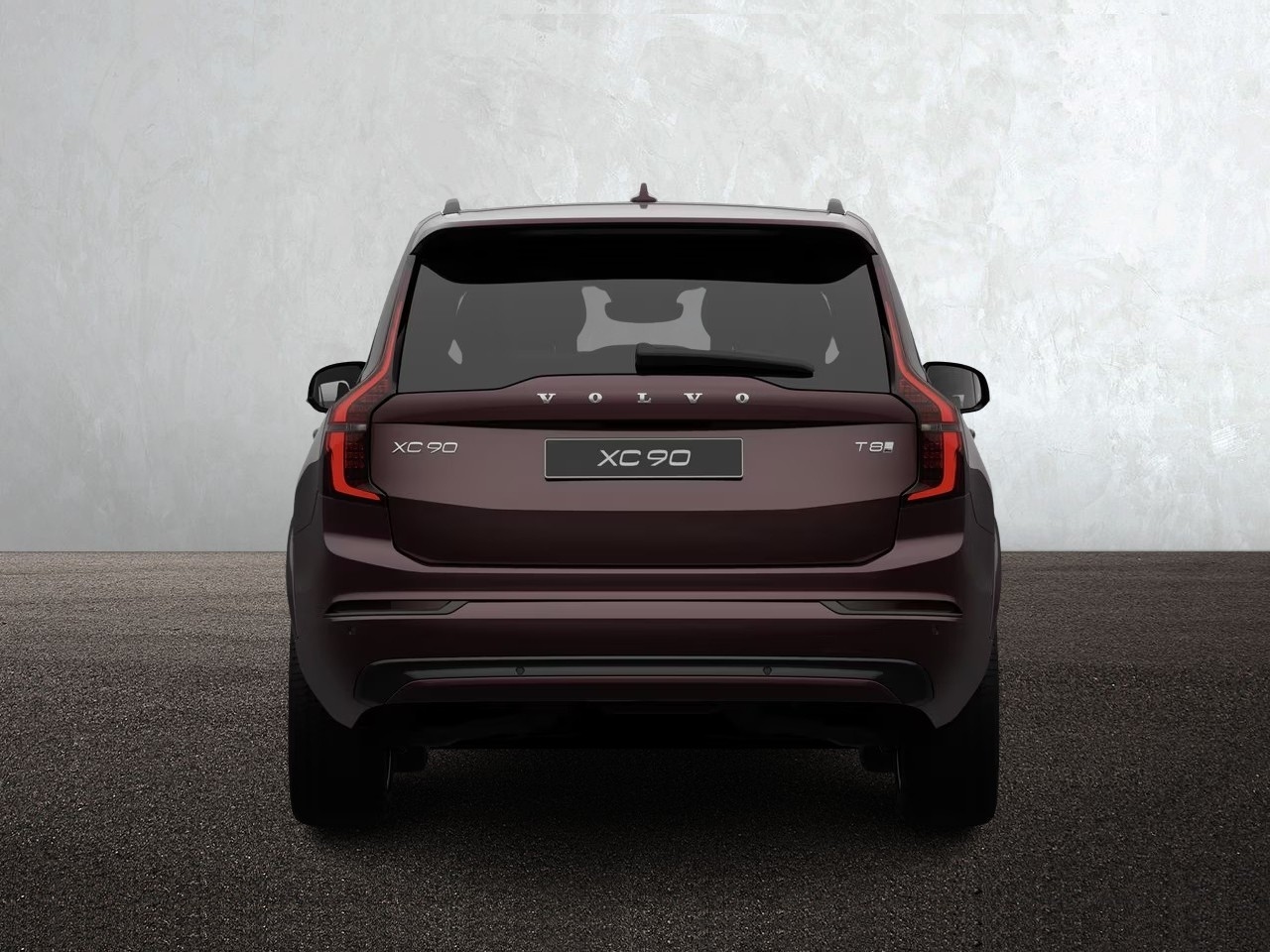 Volvo XC90 T8 406bhp AWD PHEV  Plus Dark - Mulberry  Red Immediate  Delivery